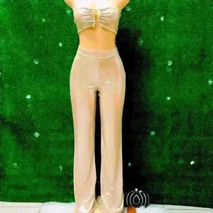 NWT Nude/peachy tan pant suit